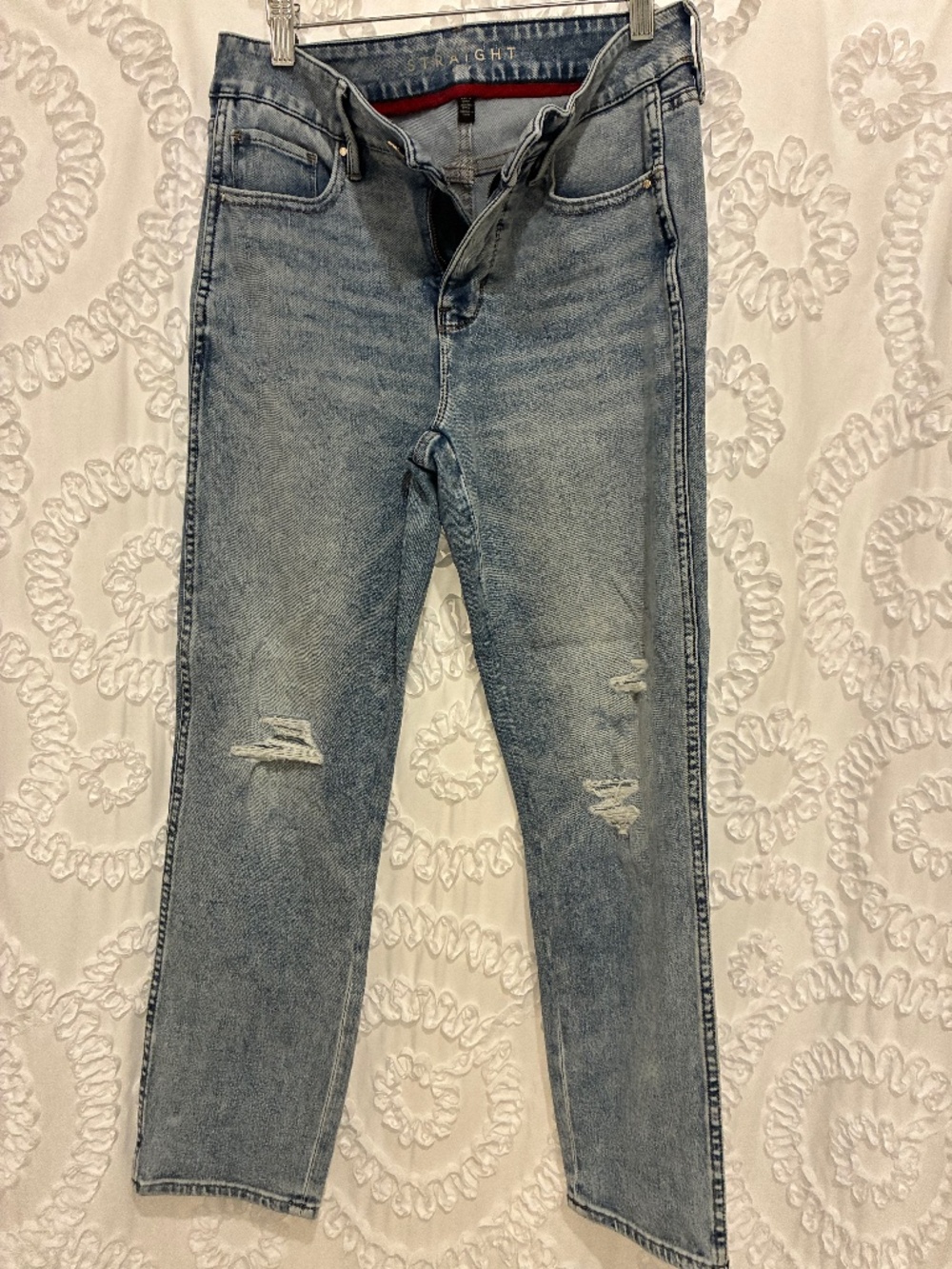 WHBM straight cropped jeans, size 2
